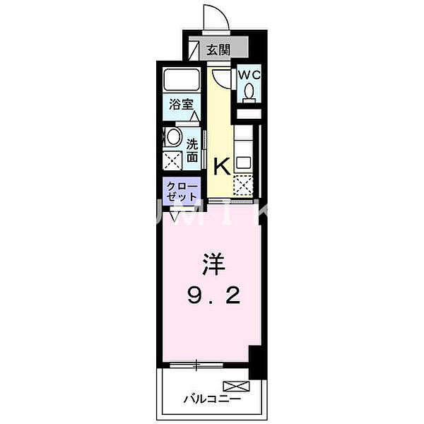 オンフォレスト芳泉 ｜岡山県岡山市南区豊成3丁目(賃貸マンション1K・3階・30.96㎡)の写真 その2