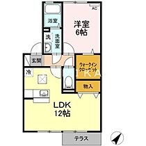 グローリー  ｜ 岡山県岡山市南区福浜町（賃貸アパート1LDK・1階・45.12㎡） その2