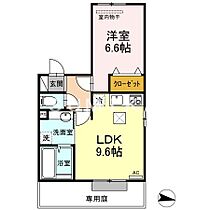 コーポ　レーヴ倉富  ｜ 岡山県岡山市中区倉富（賃貸アパート1LDK・1階・40.46㎡） その2