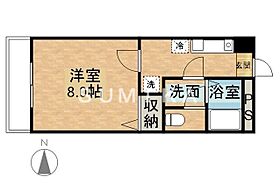 メゾンシャルマン  ｜ 岡山県岡山市北区蕃山町（賃貸マンション1K・2階・26.52㎡） その2