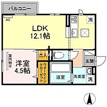 パレンティーア  ｜ 岡山県岡山市中区平井（賃貸アパート1LDK・1階・40.26㎡） その2