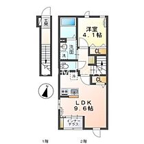 スターテラス京山  ｜ 岡山県岡山市北区京山1丁目（賃貸アパート1LDK・2階・42.82㎡） その2