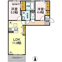 間取図画像 2LDK