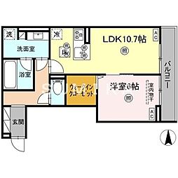 Luveria 1LDKの間取図画像