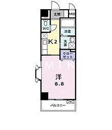 ネオブリーズ 1Kの間取図画像