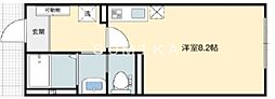 グランメゾン学南 ワンルームの間取図画像