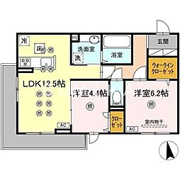 アネックスV 2LDKの間取図画像