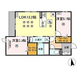 アネックスV 2LDKの間取図画像