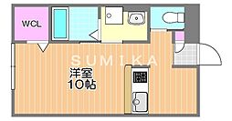 Minette ワンルームの間取図画像