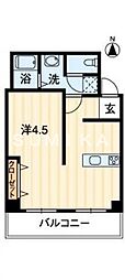 グランツ西古松2 1LDKの間取図画像
