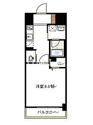 グランスクエア岡山駅西 1Kの間取図画像