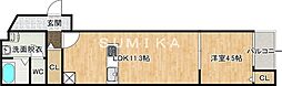 セゾーラ 1LDKの間取図画像