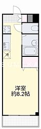 グランドライフJK 1Kの間取図画像