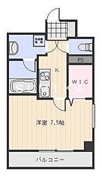 grandnoir 1Kの間取図画像