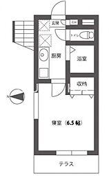 ウェーブレジデンスA 1Kの間取図画像
