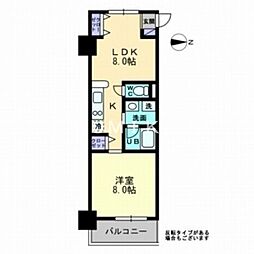 アルファレガロ西古松 1LDKの間取図画像
