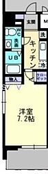カサ・セグーラ 1Kの間取図画像