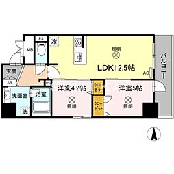 フェニックス 2LDKの間取図画像