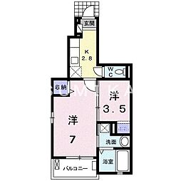 グランツ 1SKの間取図画像