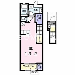メゾン・ド・ジュネス ワンルームの間取図画像