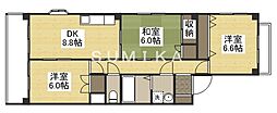 ドリームマンション 3DKの間取図画像