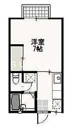 メゾン・ド・モネ 1Kの間取図画像