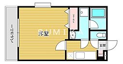 東古松S-1ビル 1Kの間取図画像