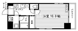 CasaGrande医大前 1Kの間取図画像