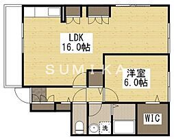 メゾン・ブルーム 1LDKの間取図画像