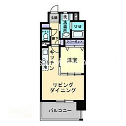 リオン後楽園 1LDKの間取図画像