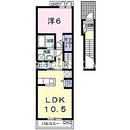 ラフォルテ 1LDKの間取図画像