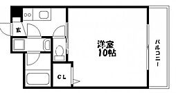 セレッソ奥田西町 1Kの間取図画像