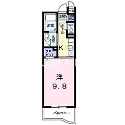 ファインレジデンス 1Kの間取図画像