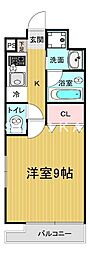 EST東古松 1Kの間取図画像