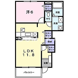 ベル・グランジェ1 1LDKの間取図画像