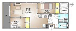 REGALEST Felviaria 2LDKの間取図画像