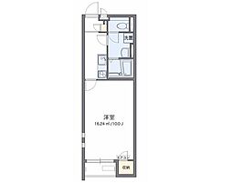 レオネクストグレース三野 1Kの間取図画像