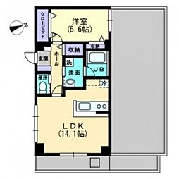 カサ・グランデ 1LDKの間取図画像