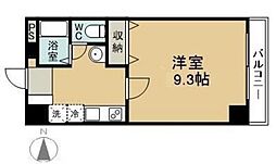 ニューレント中祥 1Kの間取図画像