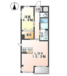 テ・フィティ 1LDKの間取図画像