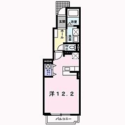 プリムローズ・KA 1Kの間取図画像