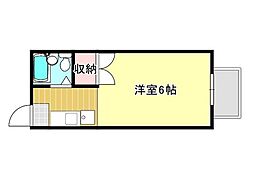 クレオ旭川 1Kの間取図画像