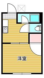 CLEO伊福町 1Kの間取図画像