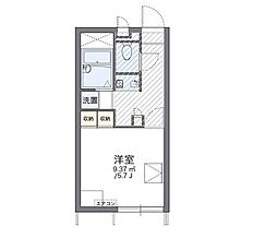 レオパレスベル新福 1Kの間取図画像