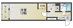 チサンマンション中山下 1Kの間取図画像