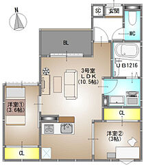 物件の間取り
