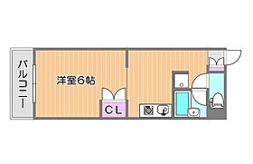 岡山県岡山市北区東古松南町（賃貸マンション1K・3階・27.80㎡） その2