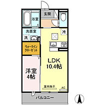 岡山県岡山市中区赤田（賃貸アパート1LDK・1階・37.64㎡） その2