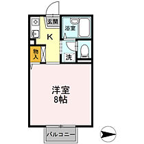 岡山県岡山市北区津島福居1丁目（賃貸アパート1R・2階・23.18㎡） その2