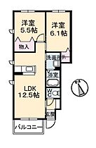 岡山県岡山市東区瀬戸町万富（賃貸アパート2LDK・1階・52.69㎡） その2